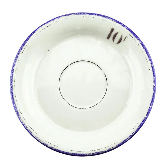 Antique Absinthe Saucer/Coaster, Blue Rim 10f