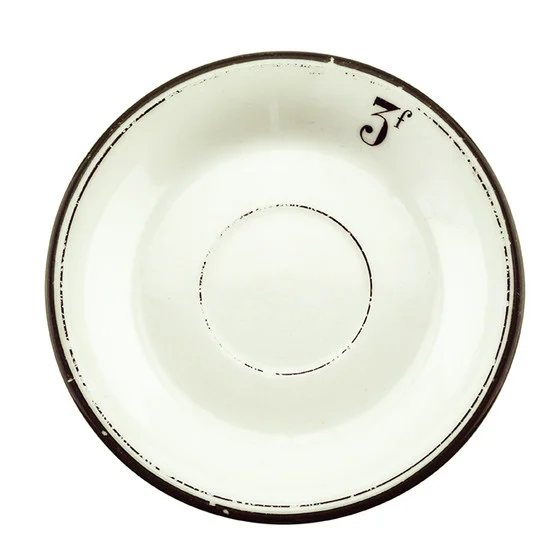 Antique Absinthe Saucer/Coaster, Green Rim 3f