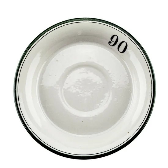 Antique Absinthe Saucer/Coaster, Green Rim 90