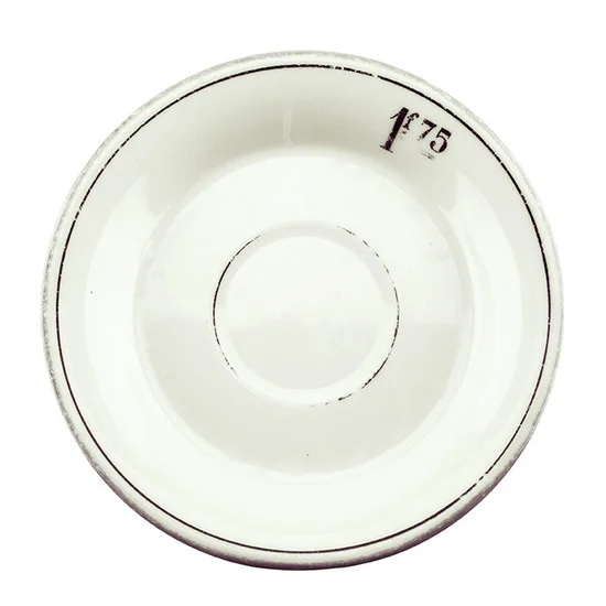 Antique Absinthe Saucer/Coaster, Grey Rim 1f75