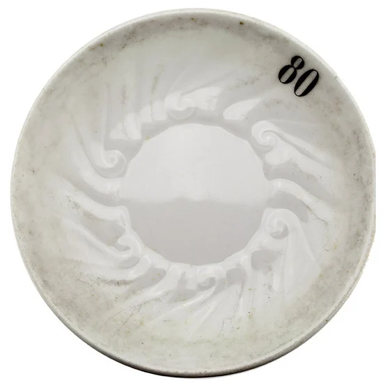 Antique Absinthe Saucer/Coaster, White 80