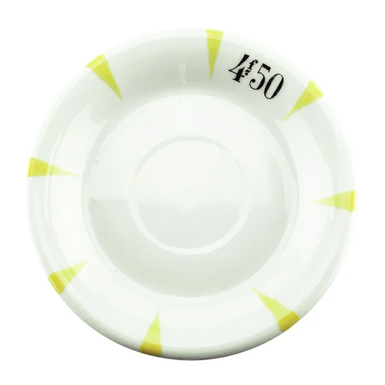Antique Absinthe Saucer/Coaster, Yellow Points 4f50 41150
