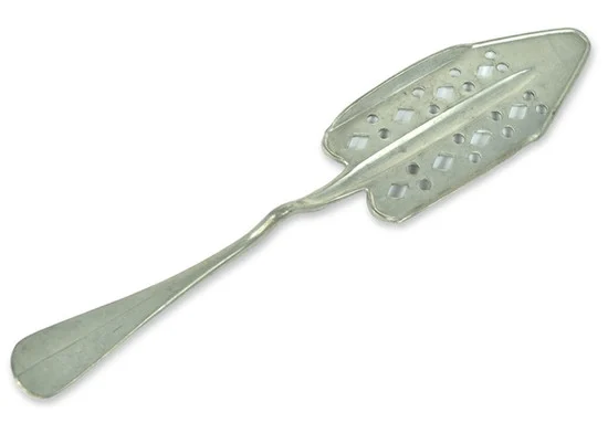 Antique Absinthe Spoon, Les Losanges Etires (Stretched Diamonds) #1 41449