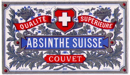 Antique Absinthe Suisse Bottle Label #2