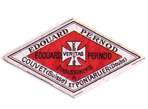Antique Edouard Pernod Absinthe Bottle Neck Label