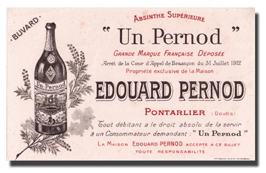 Antique Edouard Pernod Buvard (ink blotter)