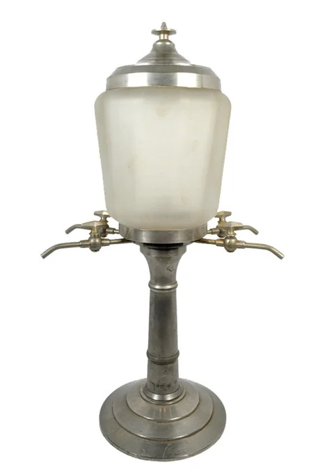 Antique JR Fountain, with Frosted Globe