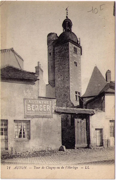 Autun - Absinthe Berger Postcard