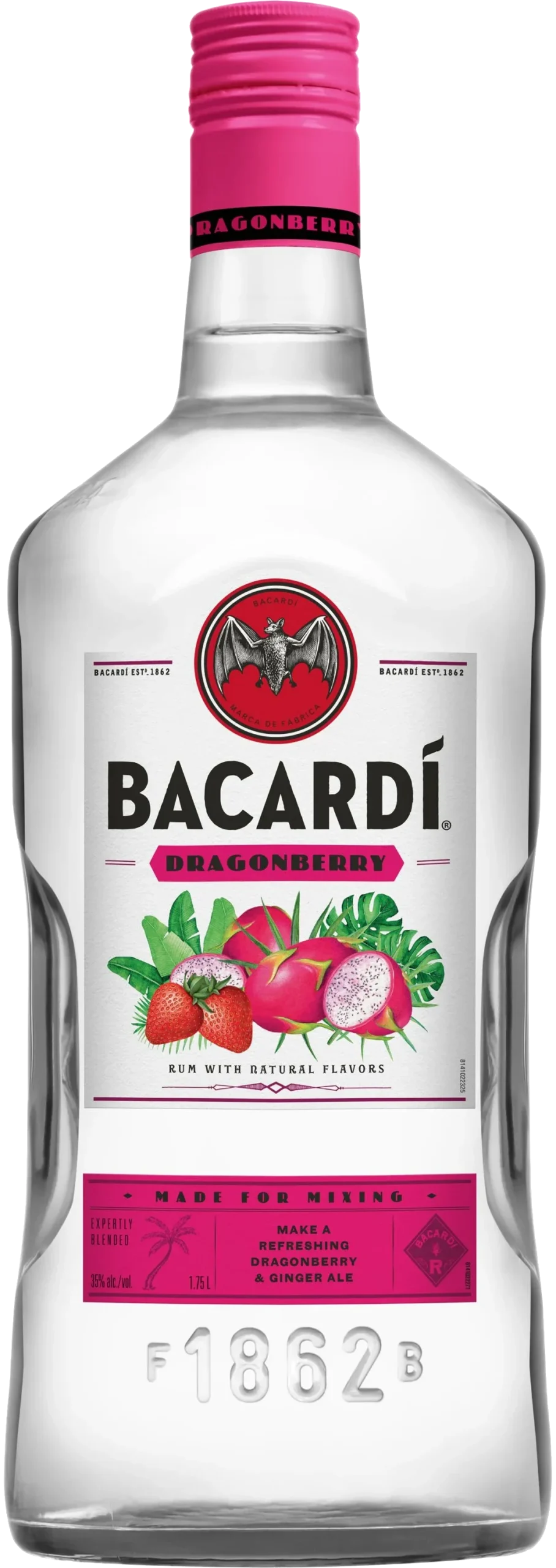 Bacardi Dragon Berry Rum 1.75L