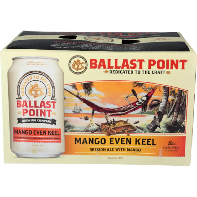 Ballast Point Mango Even Keel Session Ipa Beer 6pack