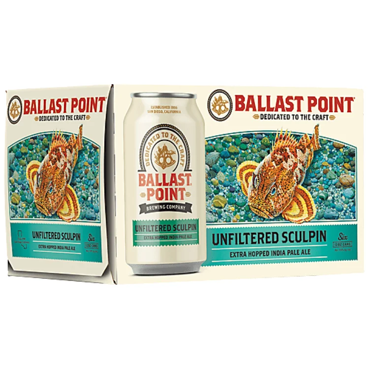 Ballast Point Unfiltered Sculpin Ipa Beer 6pk