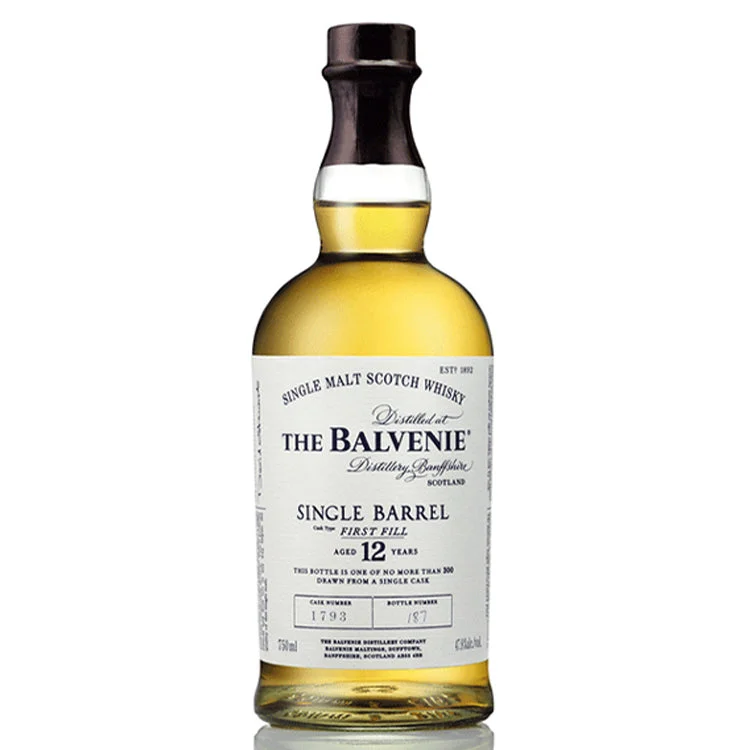 The Balvenie 12 Year Single Barrel Scotch Whiskey- 750ml