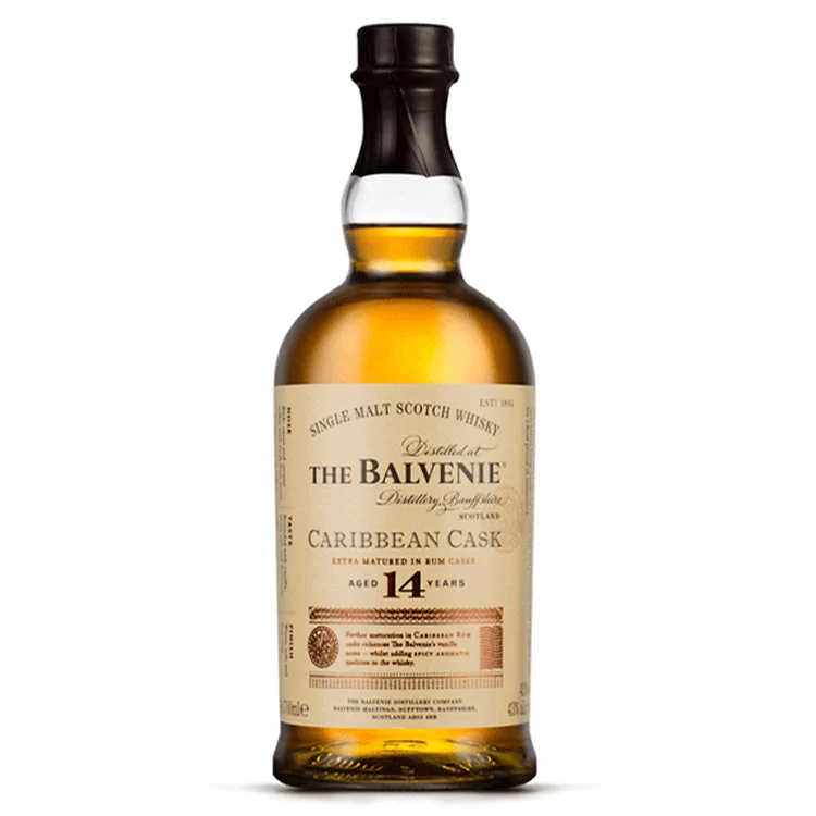 The Balvenie 14 Year Caribbean Cask Scotch Whiskey- 750ml