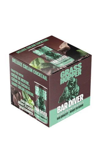 Bar Diver Deluxe Cream Cocktails Grasshopper 4pk 250ml cans