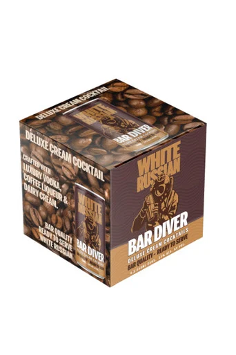 Bar Diver Deluxe Cream Cocktails White Russian 4pk 250ml cans