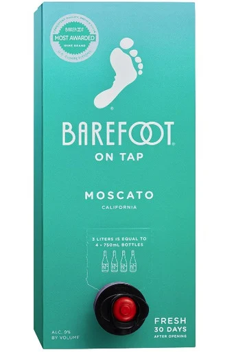 Barefoot Moscato On Tap 3L Box
