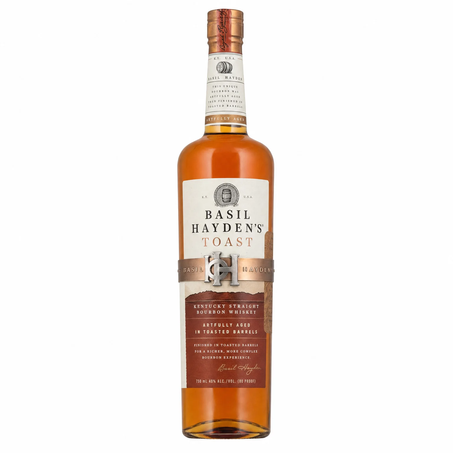 Basil Hayden Toast Kentucky Straight Bourbon Whiskey 750ml