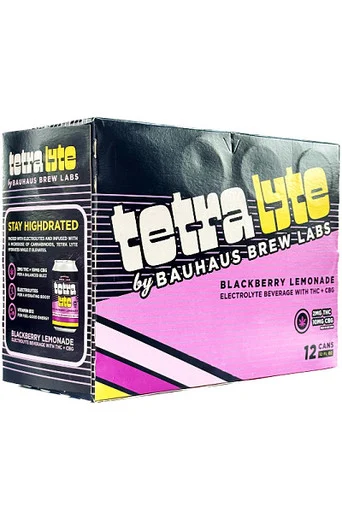 Bauhaus Brew Labs Tetra Lyte Blackberry Lemonade 2mg THC 10mg CBG 12pk 12oz cans