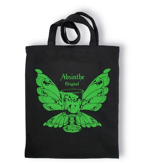 Black Canvas Cotton Tote Bag