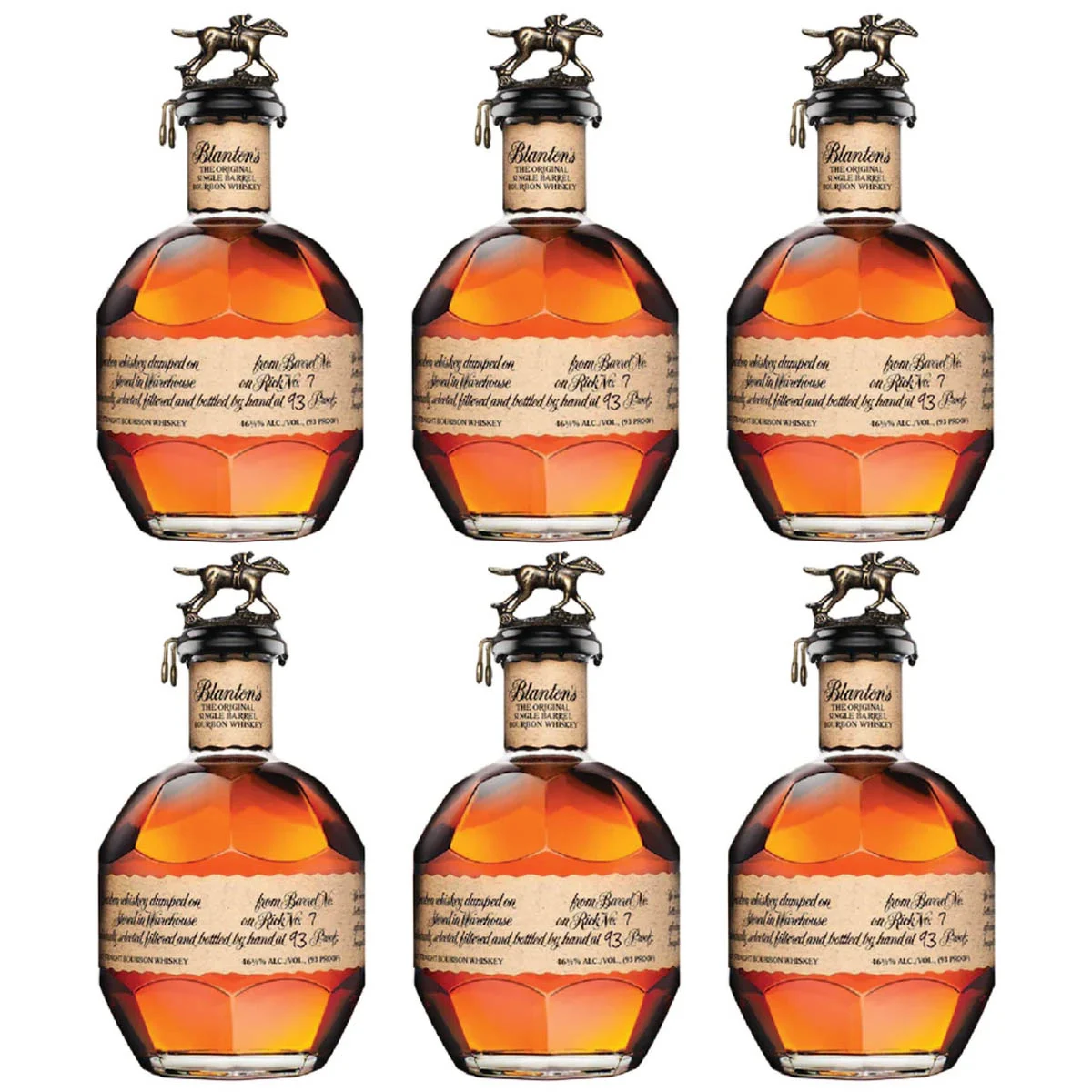 Blanton's Bourbon 750 mL Value Bundle of 6