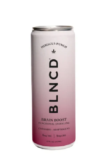 BLNCD Brain Boost 4pk 5mg THC 5mg CBD Hibiscus Punch Functional Elixir