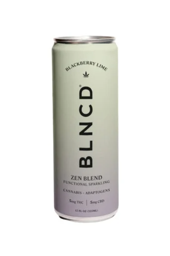 BLNCD Zen Blend 4pk 5mg THC 5mg CBD Blackberry Lime Functional Elixir