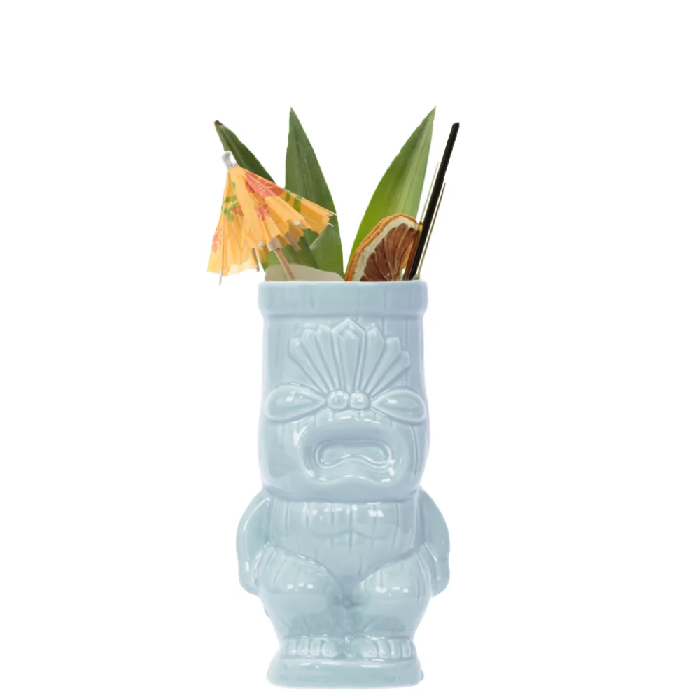 Blue Cheeky Tiki Mug