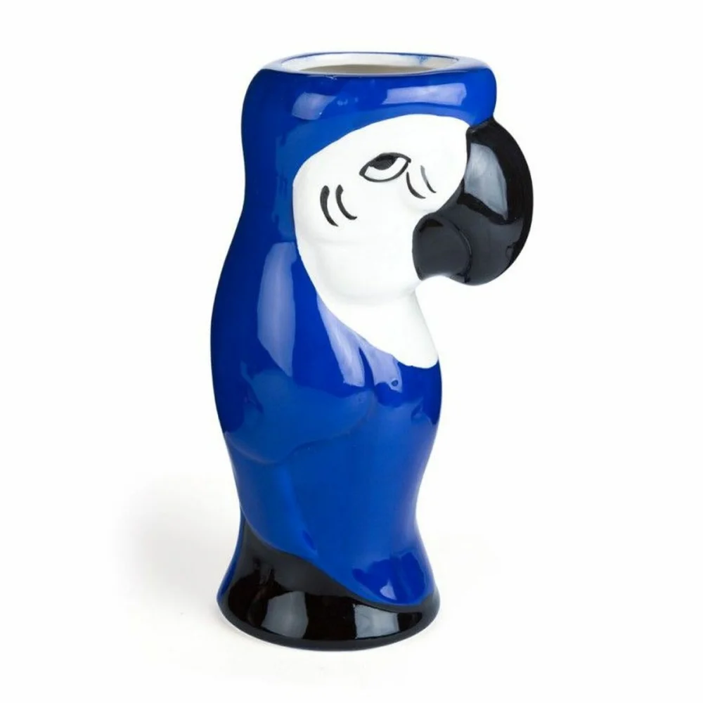 Blue Parrot Tiki Mug