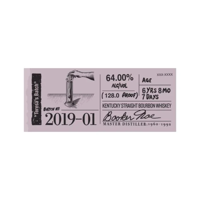 Booker's Bourbon 2019-01 “Teresa's Batch”