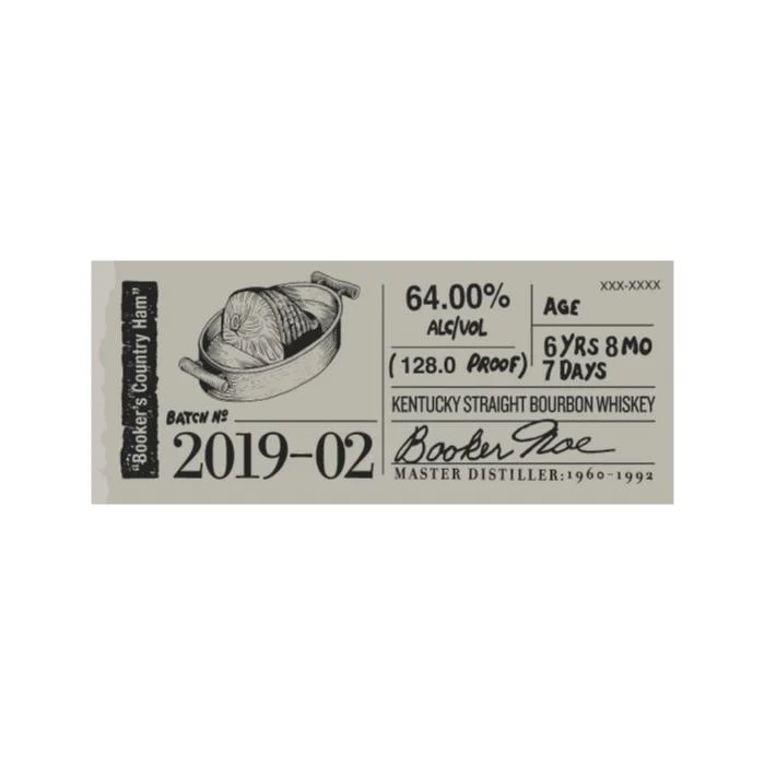 Booker's Bourbon 2019-02 “Booker's Country Ham”