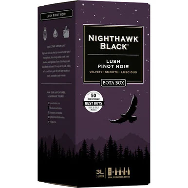 Bota Box NIGHTHAWK Black Lush Pinot Noir 3L