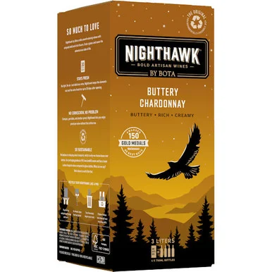 Bota Box NIGHTHAWK Buttery Chardonnay 3L