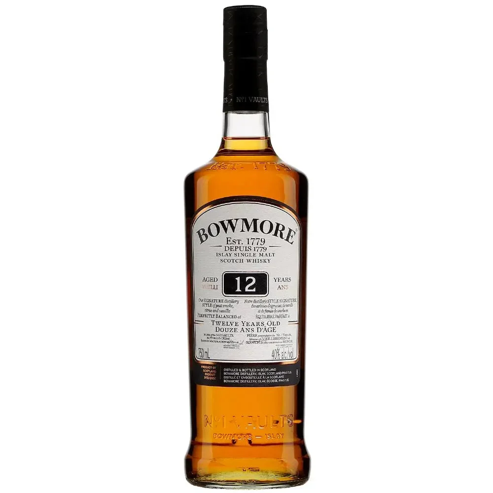Bowmore 12 Year Old Single Malt Scotch750ML