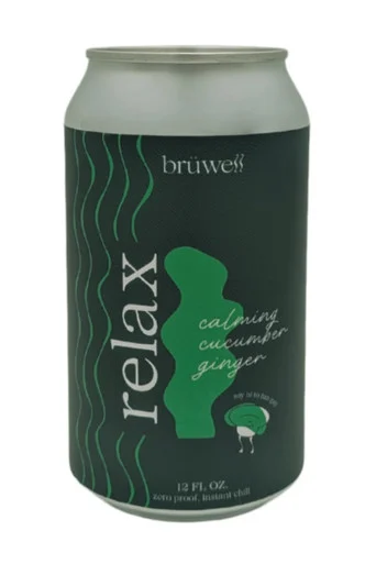 Brüwell Relax Cucumber Ginger 4pk 12oz cans