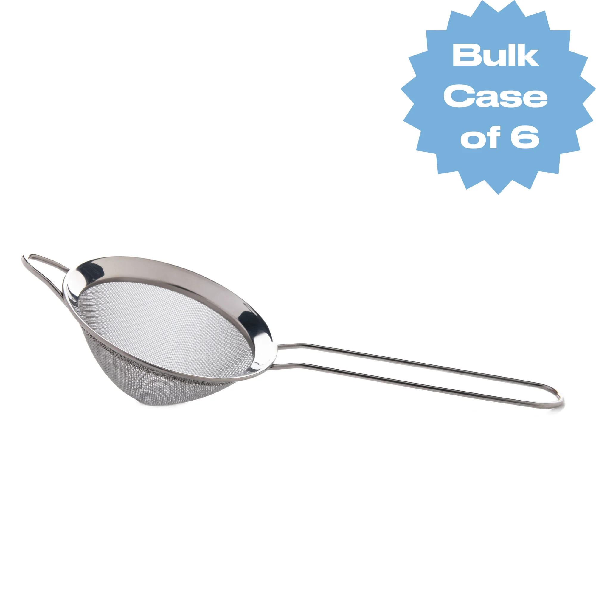 Bulk Stainless Steel Conical Mesh Strainer (Case of 6)