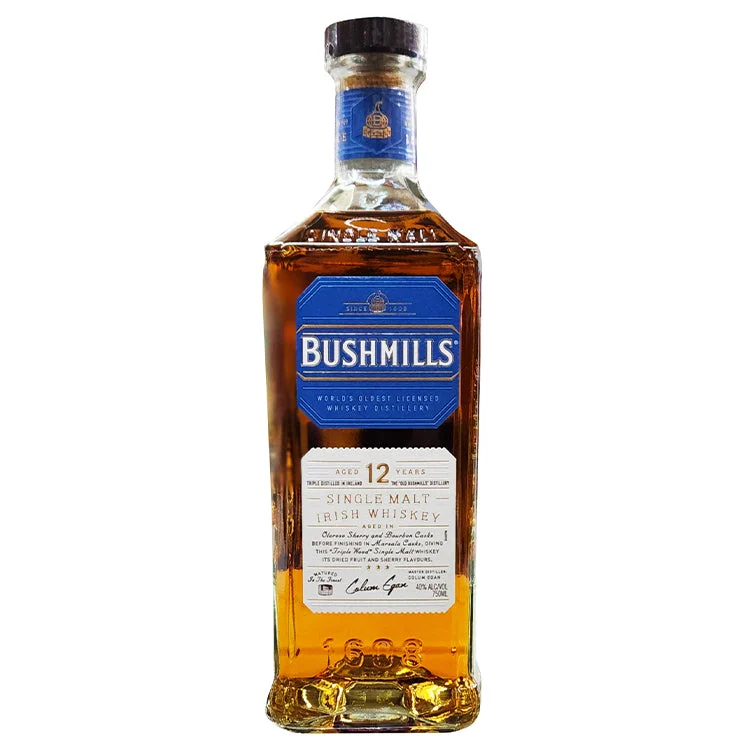 Bushmills Single Malt 12 Year Irish Whiskey - 750ml