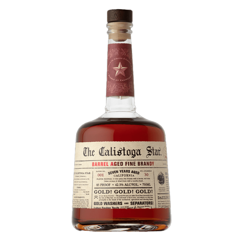 The Calistoga Star Barrel Aged Brandy 750mL