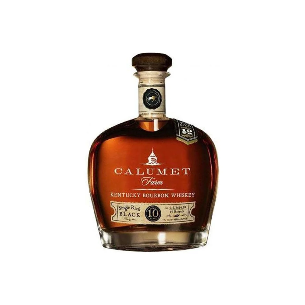 Calumet Farm 10 Year Old Single Rack Black Bourbon Whiskey