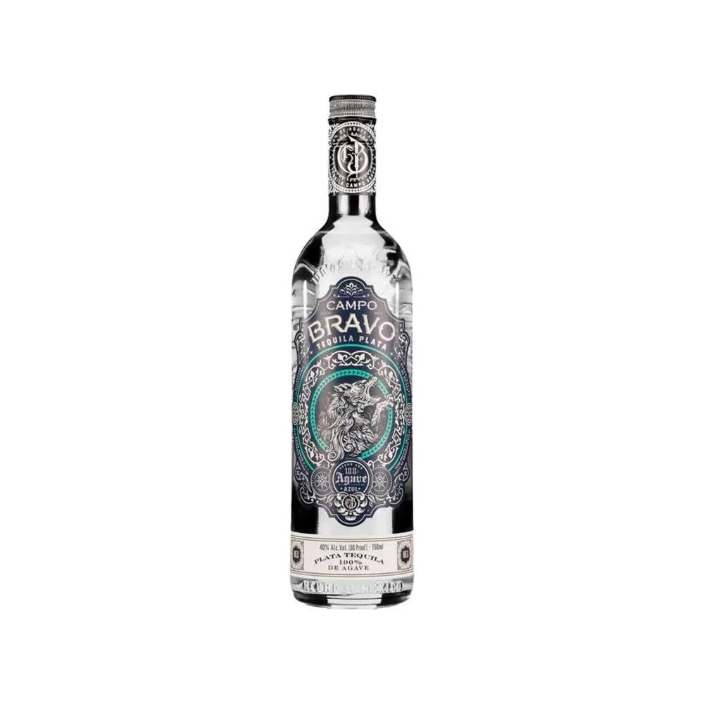 Campo Bravo Plata Tequila 100% de Agave 80 Proof