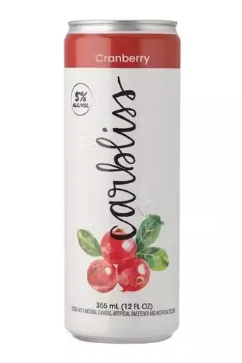 Carbliss Cranberry Vodka Seltzer 4pk cans