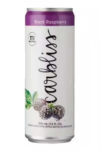 Carbliss Raspberry Vodka Seltzer 4pk cans
