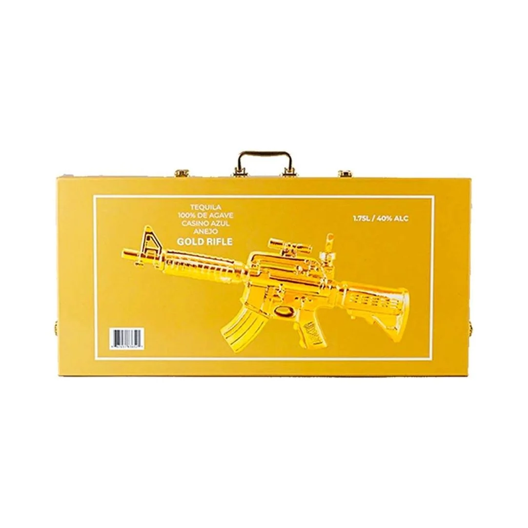 Casino Azul Anejo Gold Rifle Tequila 1.75L