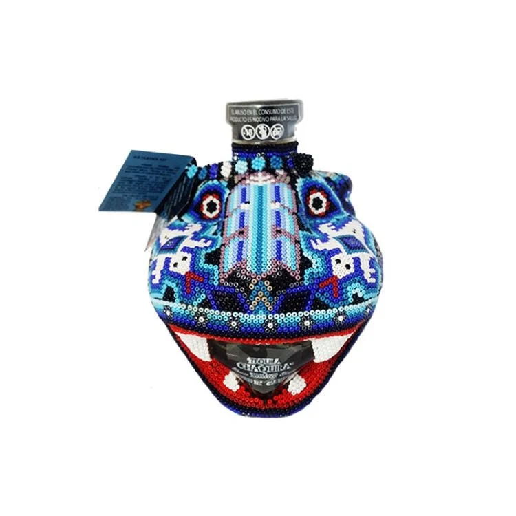 Chaquira Beaded Jaguar Blanco Tequila