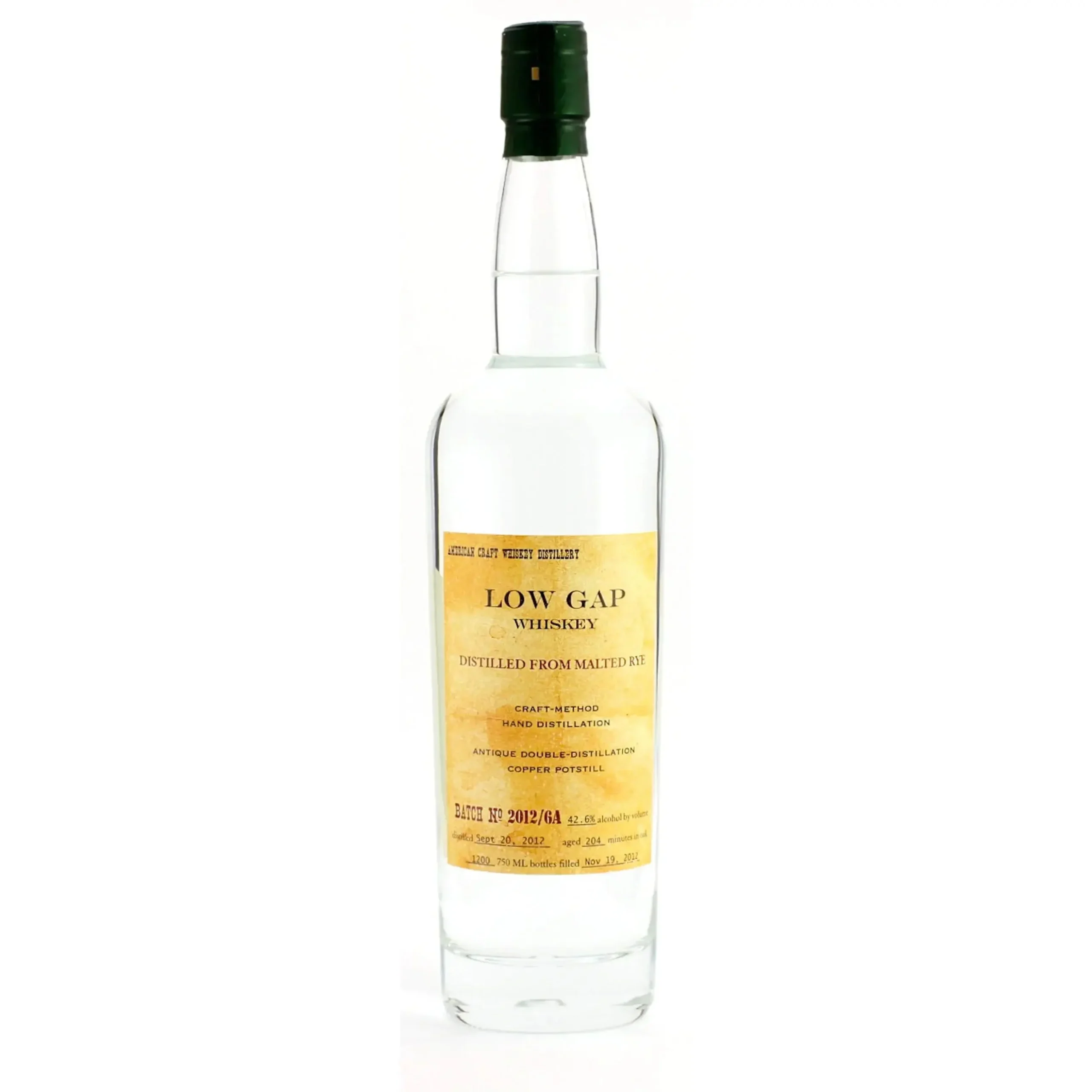 Clear Rye Whiskey by Low Gap 750ml