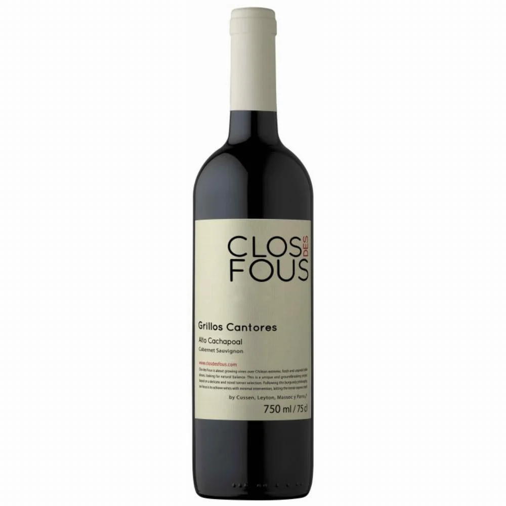 Clos des Fous Grillos Cantores Cabernet Sauvignon Alto Cachapoal 2021 750ml