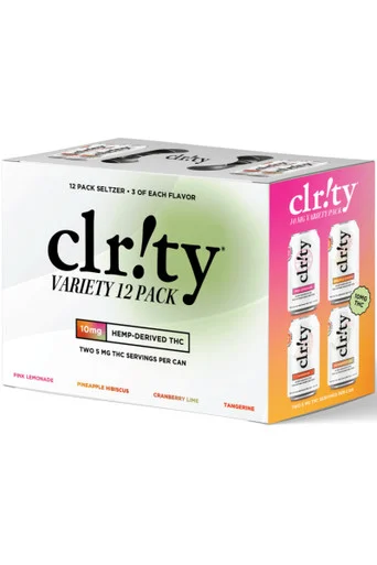 Clr!ty 10mg THC Variety Pack 12pk cans
