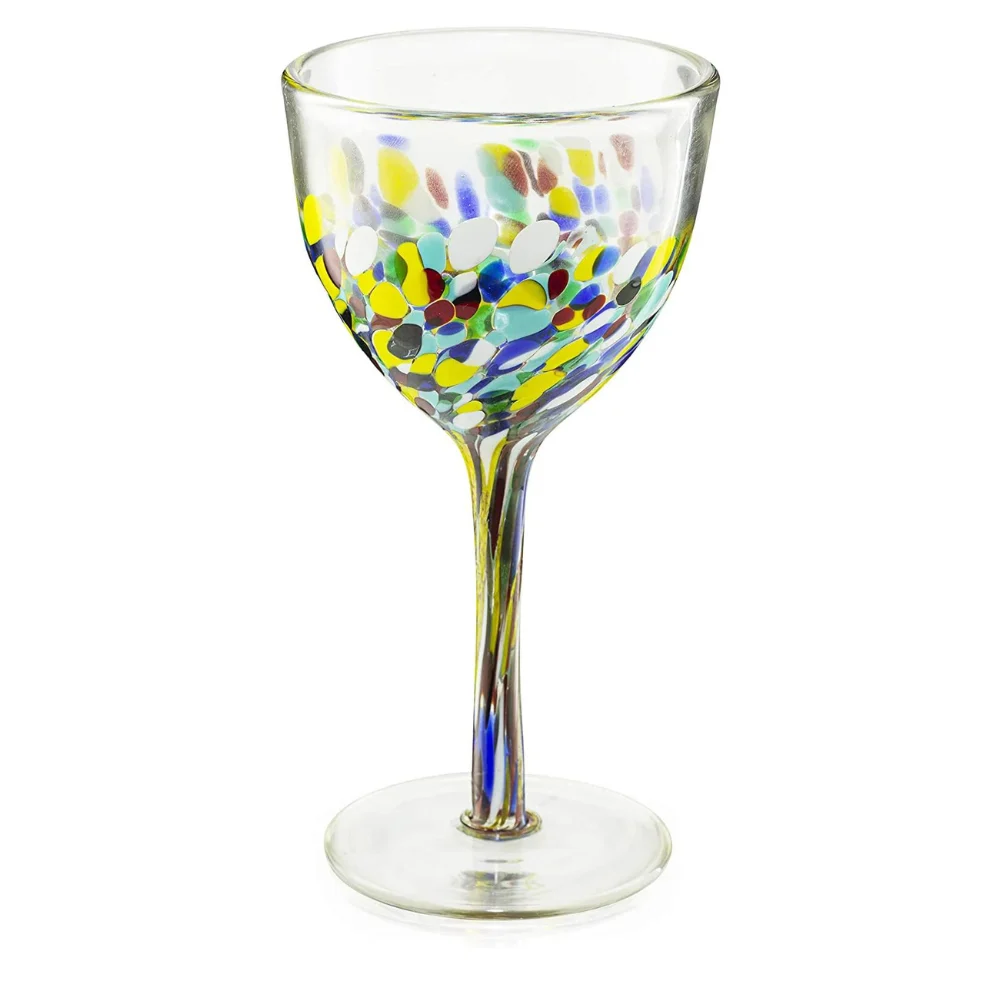 Confetti Goblet Glass