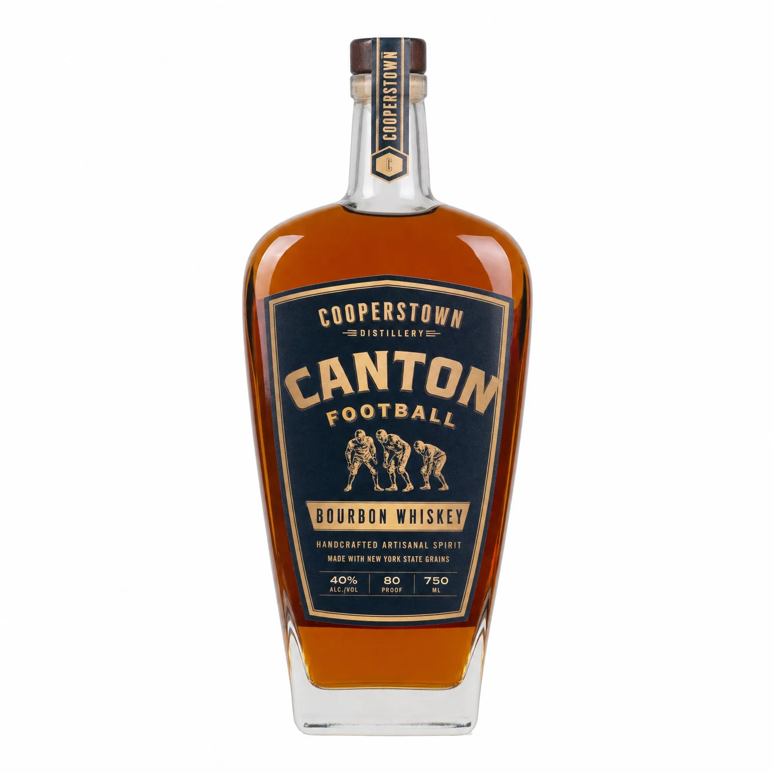 Cooperstown Distillery Canton Football Bourbon Whiskey 750ml