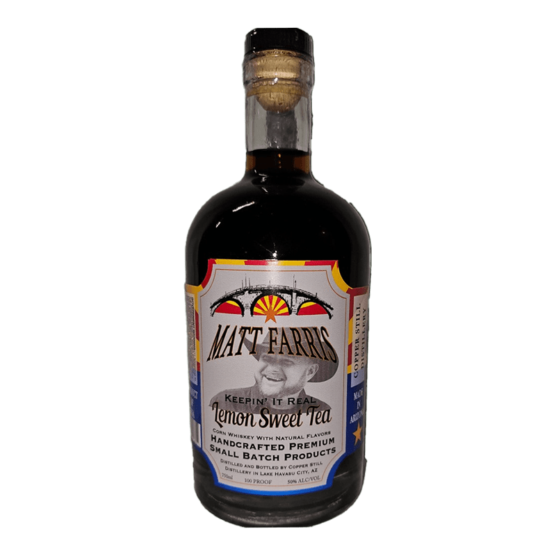 Copper Still Distillery Matt Farris Lemon Sweet Tea Flavored whiskey 750mL