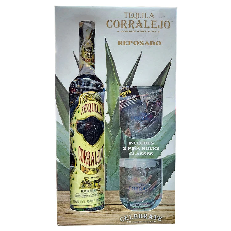 Corralejo Glass Gift Set Reposado Tequila - 750ml